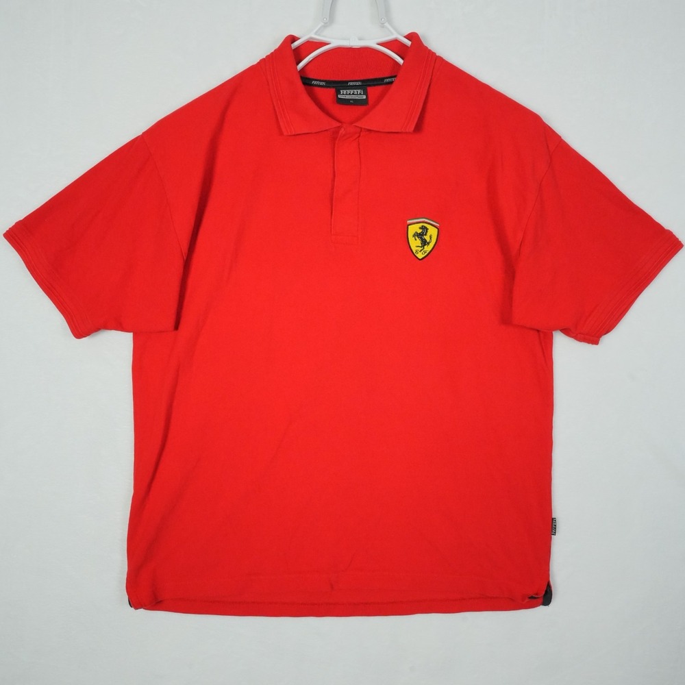 Ferrari Scarlet Polo with Emblem - Picture 2 of 10